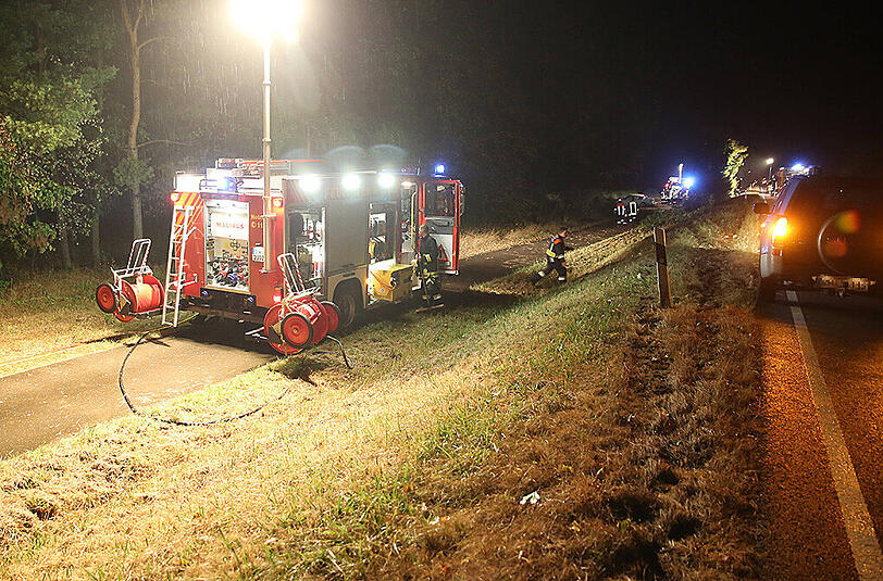 Schwerer Aquaplaning-Unfall im Landkreis Ansbach