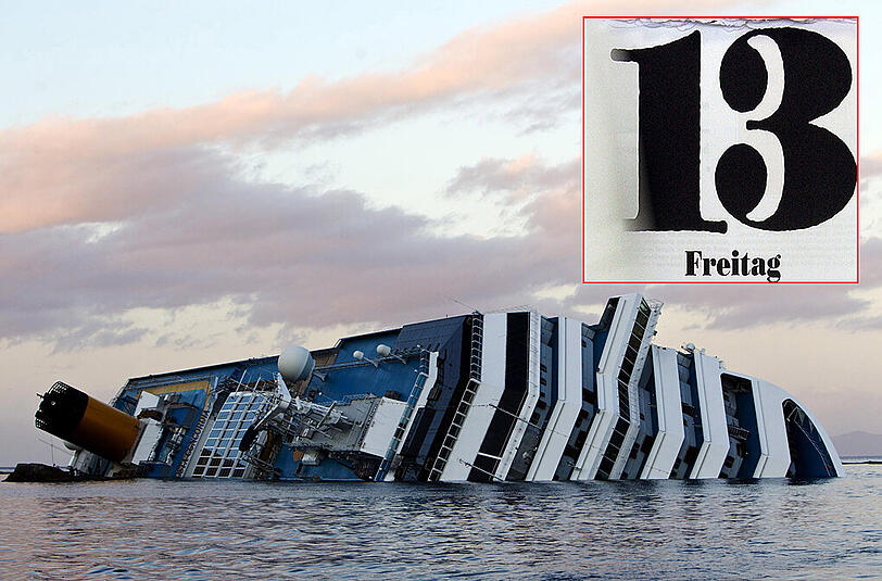 Es geschah an einem Freitag, den 13.: Vor der italienischen Insel Giglio havariert am 13. Januar 2012 das Kreuzfahrtschiff Costa Concordia.