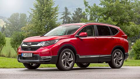 Wuchtige Erscheinung: Man merkt, dass die fünfte Generation des Honda CR-V deutlich mehr Speck auf den Rippen hat.