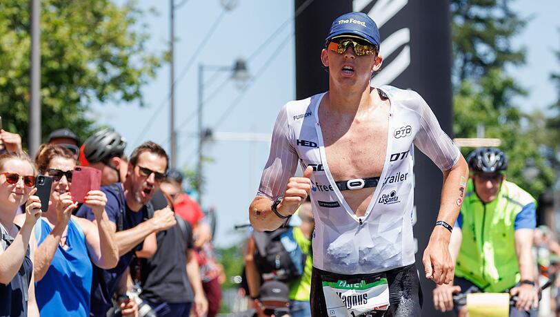 Der Däne Magnus Ditlev benötigte für den Triathlon 7:24:40 Stunden.