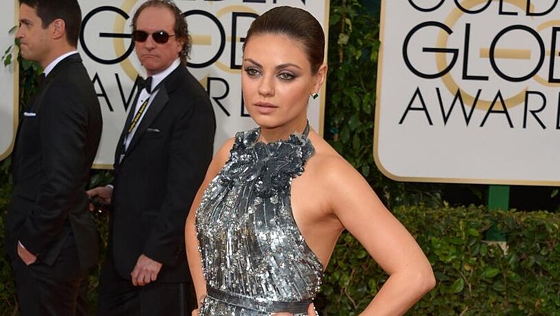Mila Kunis auf dem roten Teppich bei den Golden Globes Mila Kunis auf dem roten Teppich bei den Golden Globes