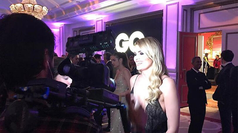 Vor der Gala im Westin Hotel in Madrid...