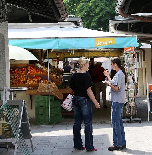 Seit 110 Jahren gibt es ihn - der Elisabethmarkt in Schwabing.