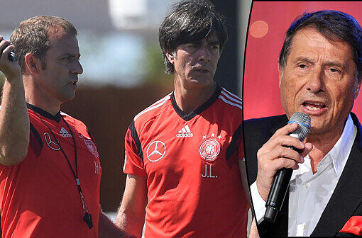 Hansi Flick redet über den Musikgeschmack von Joachim Löw und Oliver Bierhoff: Joachim Löw hört gerne Udo Jürgens (rechts)
