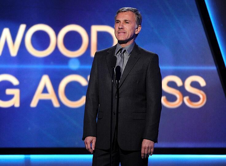 Auch christoph Waltz war bei den Hollywood Film Awards vor Ort. Er verlieh einen Preis.