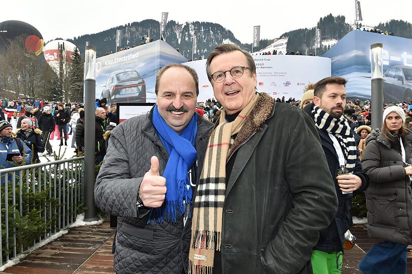 Starkoch Johann Lafer und Medienmanager Hans Mahr