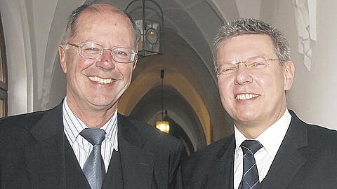 Reinhard Wieczorek und Dieter Reiter: Der alte und der neue Wirtschaftsreferent.Foto: Martha Schlüter