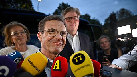 Das B&uuml;ndnis des schwedischen Ministerpr&auml;sidenten Ulf Kristersson unterlag bei der Wahl. (Archivbild)