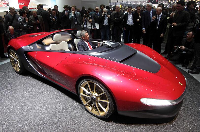 Radikaler Roadster: Die Studie Pininfarina Sergio hat nicht einmal Scheiben.     
Foto: Thomas Geiger