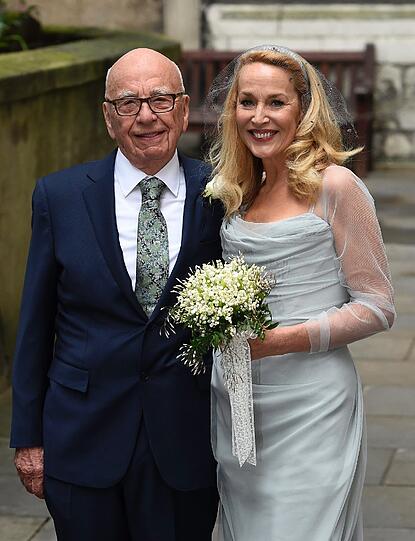 Die besten Bilder der Hochzeit von Rupert Murdoch und Jerry Hall.
