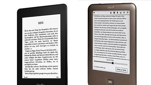 Hauchdünner Vorsprung für den Kindle Paperwhite 2. Das Amazon-Gerät bekam die Note 1,7. Der Tolino Shine 2 folgt auf Platz zwei mit 1,7.