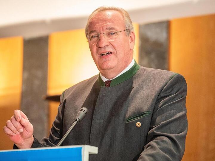 Franz Löffler (CSU), Präsident des Bayerischen Bezirketages. Foto: Nicolas Armer/Archivbild