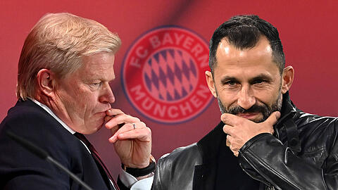 Bosse des FC Bayern: Oliver Kahn (l.) und Hasan Salihamidzic