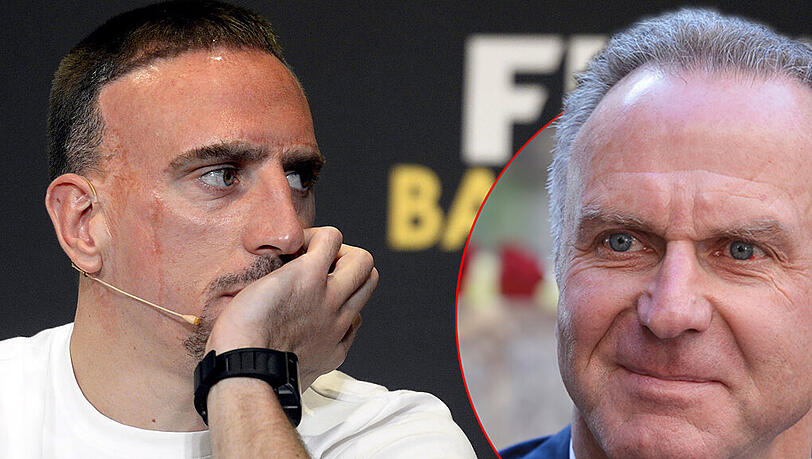 Ein Tausch von Franck Ribéry gegen Weltfußballer Ronaldo käme für Rummenigge nicht in Frage. Ein Tausch von Franck Ribéry gegen Weltfußballer Ronaldo käme für Rummenigge nicht in Frage.