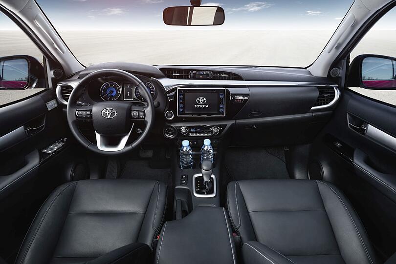 Wohnlicher geworden: Vom Charme rustikaler Nutzfahrzeuge ist im neuen Hilux nicht mehr viel zu erkennen.