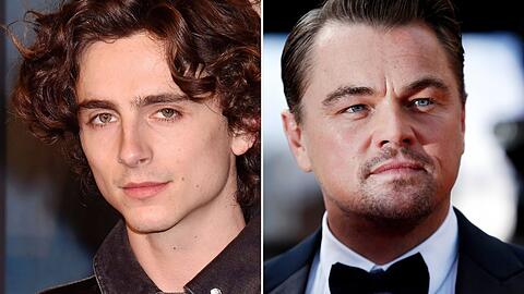 Leonardo DiCaprio (r.) stand Timothée Chalamet mit einem klugen Ratschlag zur Seite.