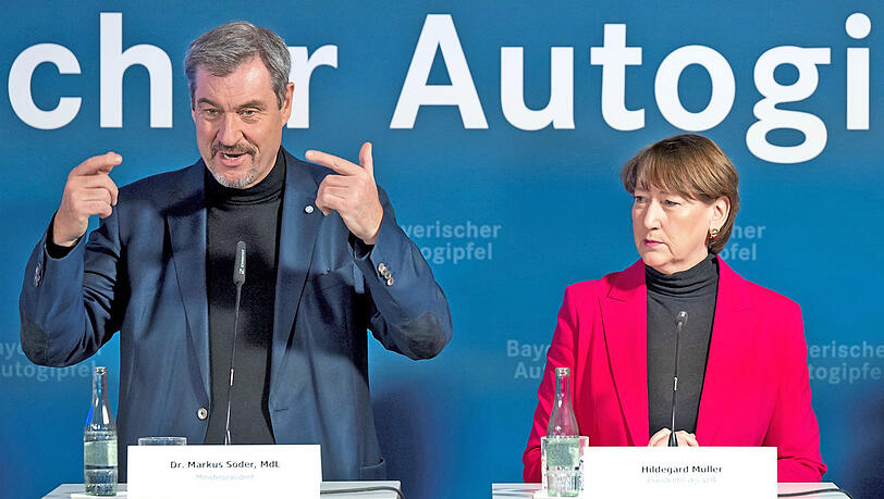 Über das, was jetzt zu tun sei, gebe es "kein Erkenntnisproblem", sagte Hildegard Müller, Präsidentin des Automobilverbands VDA. Ministerpräsident Markus Söder hatte den Gipfel einberufen.