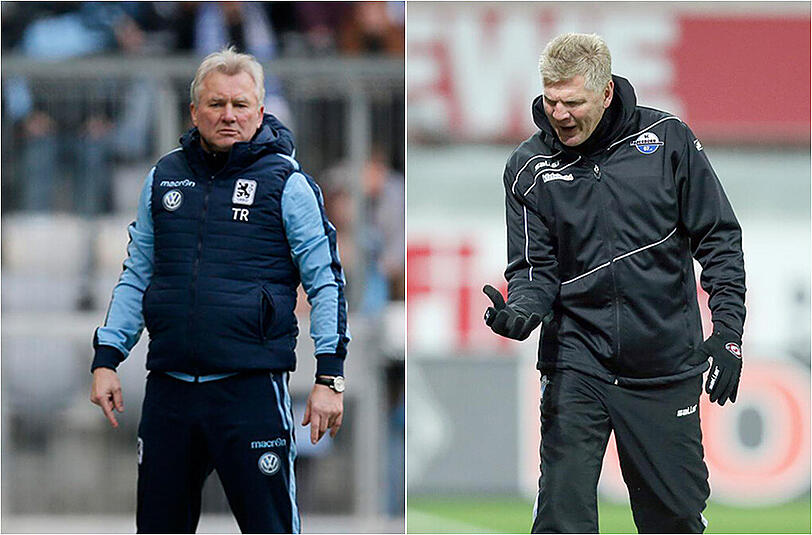 Benno Möhlmann und der TSV 1860 haben als Tabellen-Vorletzter Stefan Effenberg und den SC Paderborn auf Relegationsplatz 16 im Visier.