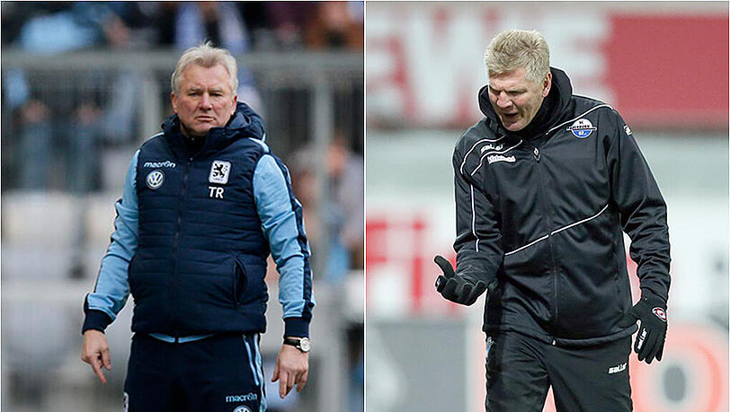 Benno Möhlmann und der TSV 1860 haben als Tabellen-Vorletzter Stefan Effenberg und den SC Paderborn auf Relegationsplatz 16 im Visier. Benno Möhlmann und der TSV 1860 haben als Tabellen-Vorletzter Stefan Effenberg und den SC Paderborn auf Relegationsplatz 16 im Visier.
