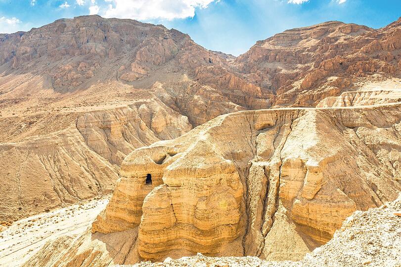 Einst bewohnt: In den Höhlen von Qumran im Westjordanland wurden Waffen aus dem Neolithikum entdeckt.