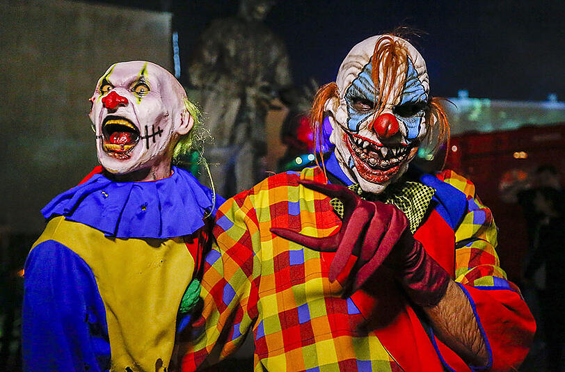 Der "Trend" kommt aus den USA - jetzt haben die Grusel-Clowns auch Bayern erreicht. (Archivbild)