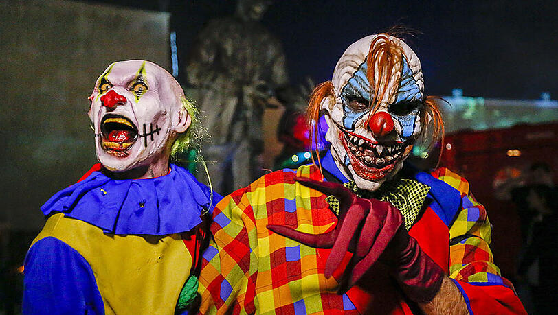 Der "Trend" kommt aus den USA - jetzt haben die Grusel-Clowns auch Bayern erreicht. (Archivbild) Der "Trend" kommt aus den USA - jetzt haben die Grusel-Clowns auch Bayern erreicht. (Archivbild)