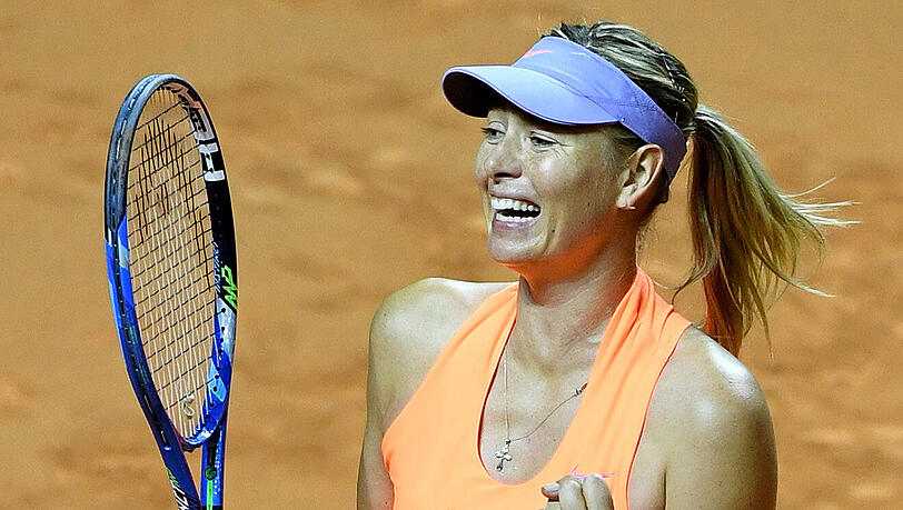 Maria Scharapowa steht im Halbfinale. Maria Scharapowa steht im Halbfinale.