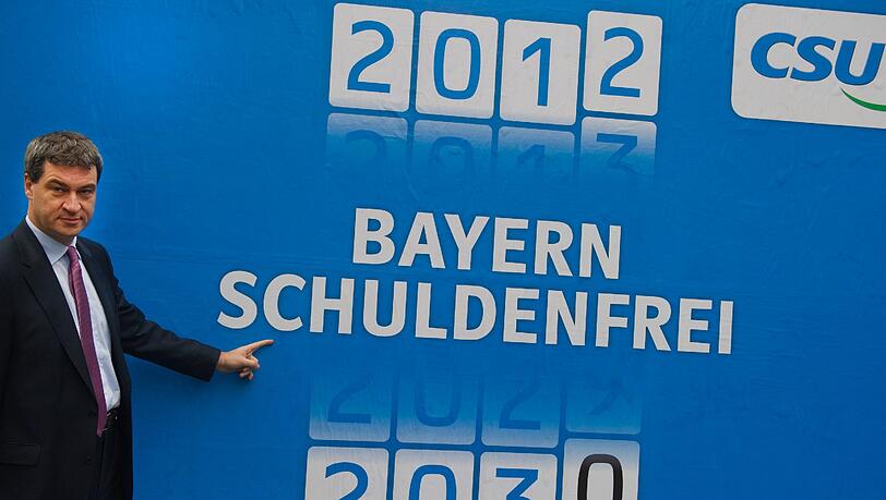 Markus Söder: Der Finanzminister will Bayern bis 2030 schuldenfrei machen. Markus Söder: Der Finanzminister will Bayern bis 2030 schuldenfrei machen.