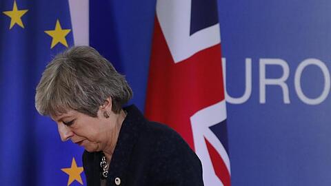 Großbritanniens Premierministerin Theresa May in Brüssel.