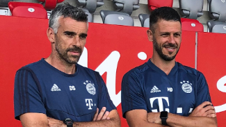 Das neue Trainer-Duo des FC Bayern II: Martin Demichelis (r.) und Danny Schwarz.
