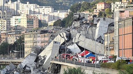 Acht Jahre nach dem Einsturz einer Autobahnbr&uuml;cke in Genua sind nun die Urteile da. (Archivbild)