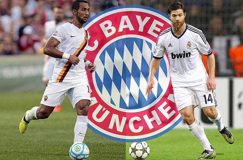 Mehdi Benatia (l.) und Xabi Alonso laufen in Zukunft im Trikot des FC Bayern auf.