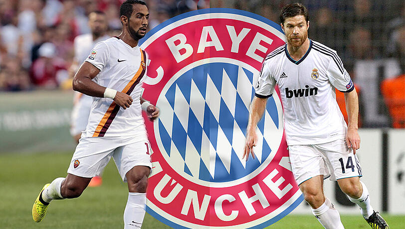 Mehdi Benatia (l.) und Xabi Alonso laufen in Zukunft im Trikot des FC Bayern auf. Mehdi Benatia (l.) und Xabi Alonso laufen in Zukunft im Trikot des FC Bayern auf.