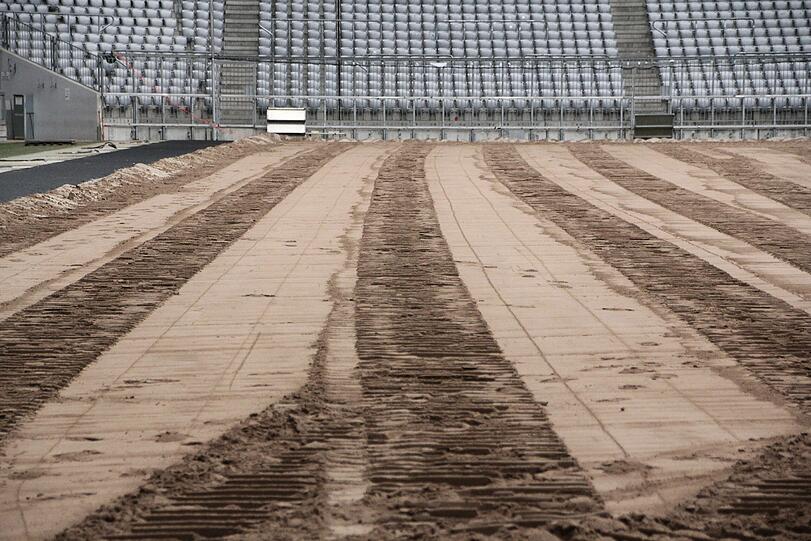 Umbau in der Allianz Arena: Die Bilder