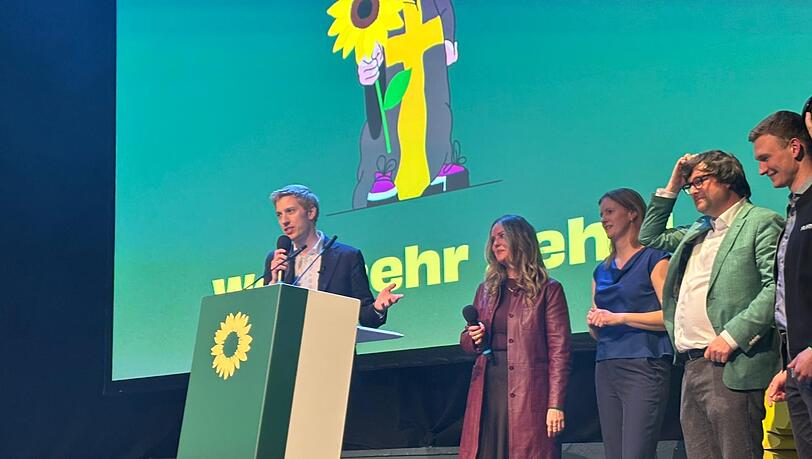 Der Gr&uuml;ne B&uuml;rgermeister Dominik Krause am Wahlabend in der Muffathalle.