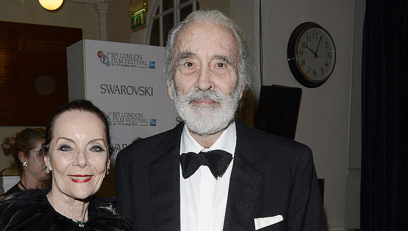 Mit der dänischen Schauspielerin Birgit Kroencke (80) war Christopher Lee seit 1961 verheiratet Mit der dänischen Schauspielerin Birgit Kroencke (80) war Christopher Lee seit 1961 verheiratet