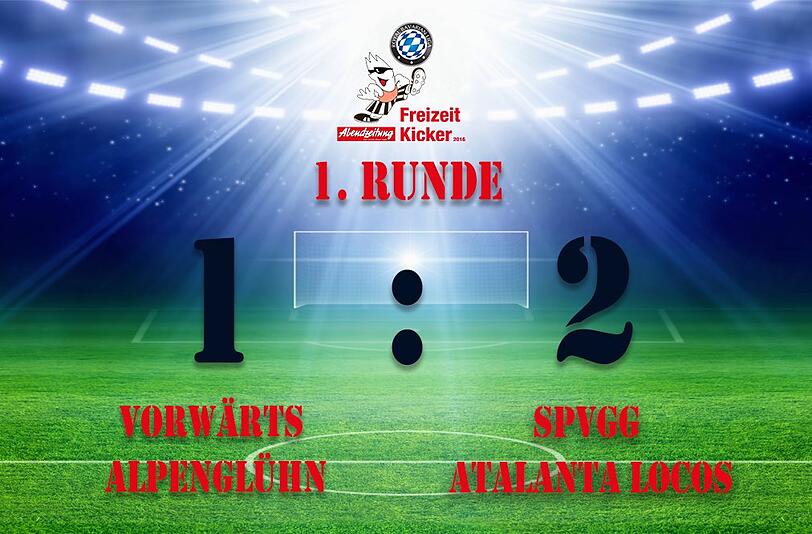 SpVgg Atalanta Locos gewinnt gegen Vorwärts Alpenglühn mit 1:2.
