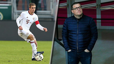 Philipp Lahm (l.) beendet seine Karriere und wird vorerst nicht Sportdirektor beim FC Bayern - diesen Posten könnte jedoch möglicherweise Max Eberl übernehmen.