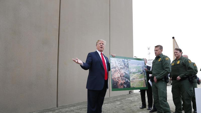 Die Grenzmauer zwischen den USA und Mexiko war ein zentrales Wahlversprechen von US-Präsident Donald Trump. Die Grenzmauer zwischen den USA und Mexiko war ein zentrales Wahlversprechen von US-Präsident Donald Trump.