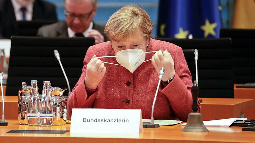 Angela Merkel bei einer Kabinettsitzung vor wenigen Tagen