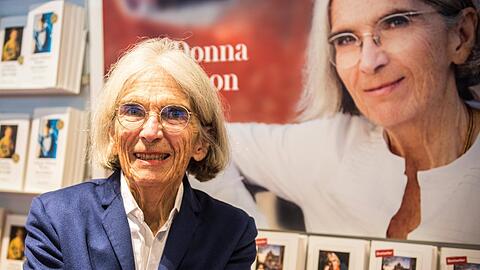 Bestseller-Autorin: Donna Leon auf der Frankfurter Buchmesse 2022.