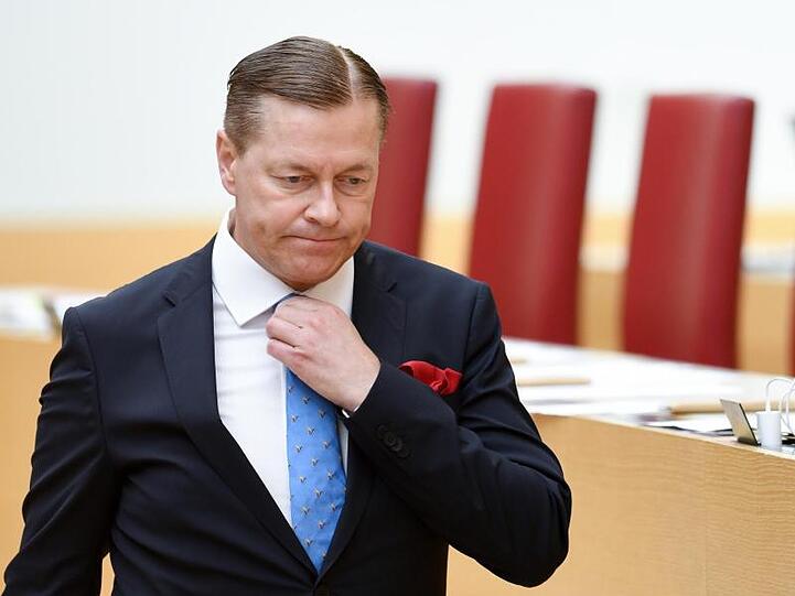 Ralph Müller, Abgeordneter der AfD, bei einer Plenarsitzung im Bayerischen Landtag. Foto: Tobias Hase
