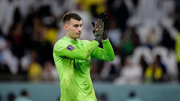 Wäre auch in der Champions League spielberechtigt: Kroatiens Torhüter Dominik Livakovic.