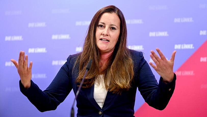 Janine Wissler, Parteivorsitzende der Partei "Die Linke", spricht sich für die Abschaffung von Adelstiteln aus.