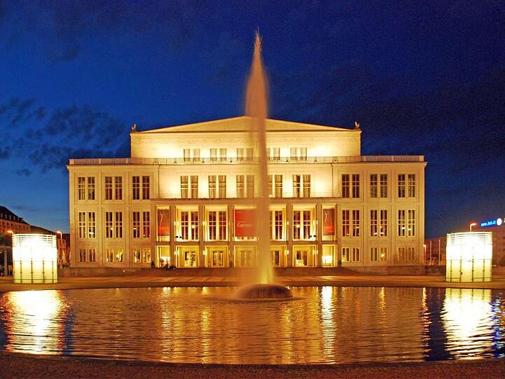 Blick auf das Opernhaus Leipzig. Foto: Andreas Schmidt/Leipzig Tourismus und Marketing GmbH/obs