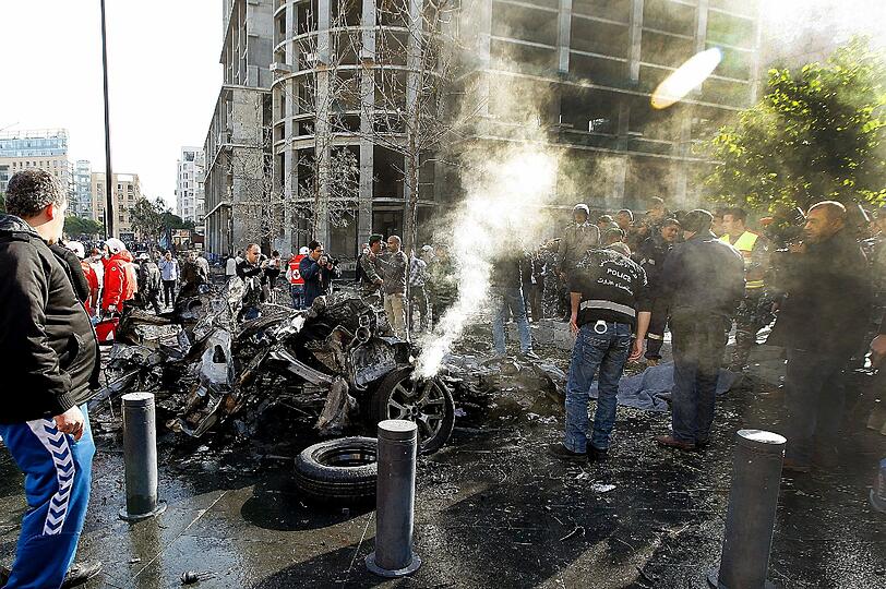 Sehen Sie hier noch mehr Bilder des Anschlags in Beirut.