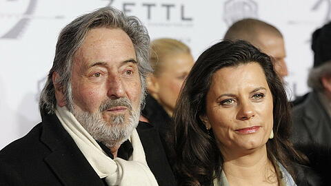 Helmut Dietl und Ehefrau Tamara Dietl bei der Premiere von "Zettl" (2012) in Berlin