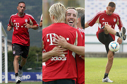 Ribéry ist wieder dabei, Lahm und Heynckes schreiben Autogramme, Neuer hechtet nach dem Ball: Bilder aus dem Trainingslager der Bayern am Gardasee