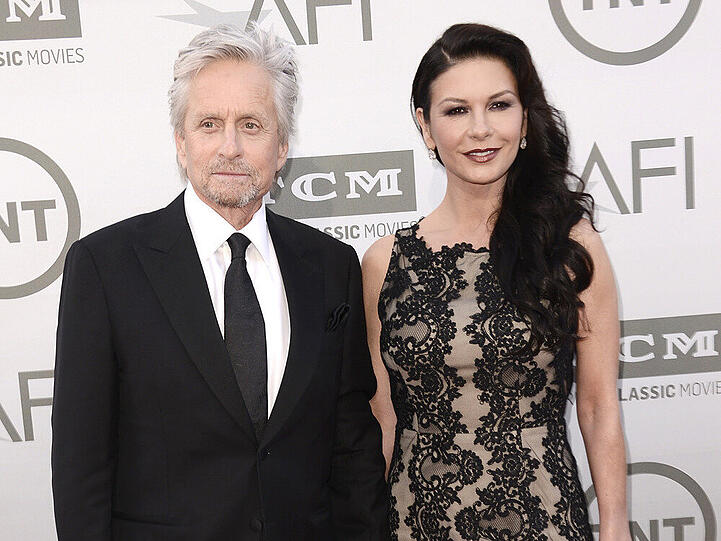 Michael Douglas mit seiner Frau Catherine Zeta-Jones