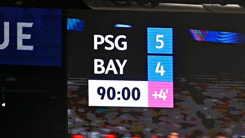 Der FC Bayern und Paris Saint-Germain trennten sich 4:5.